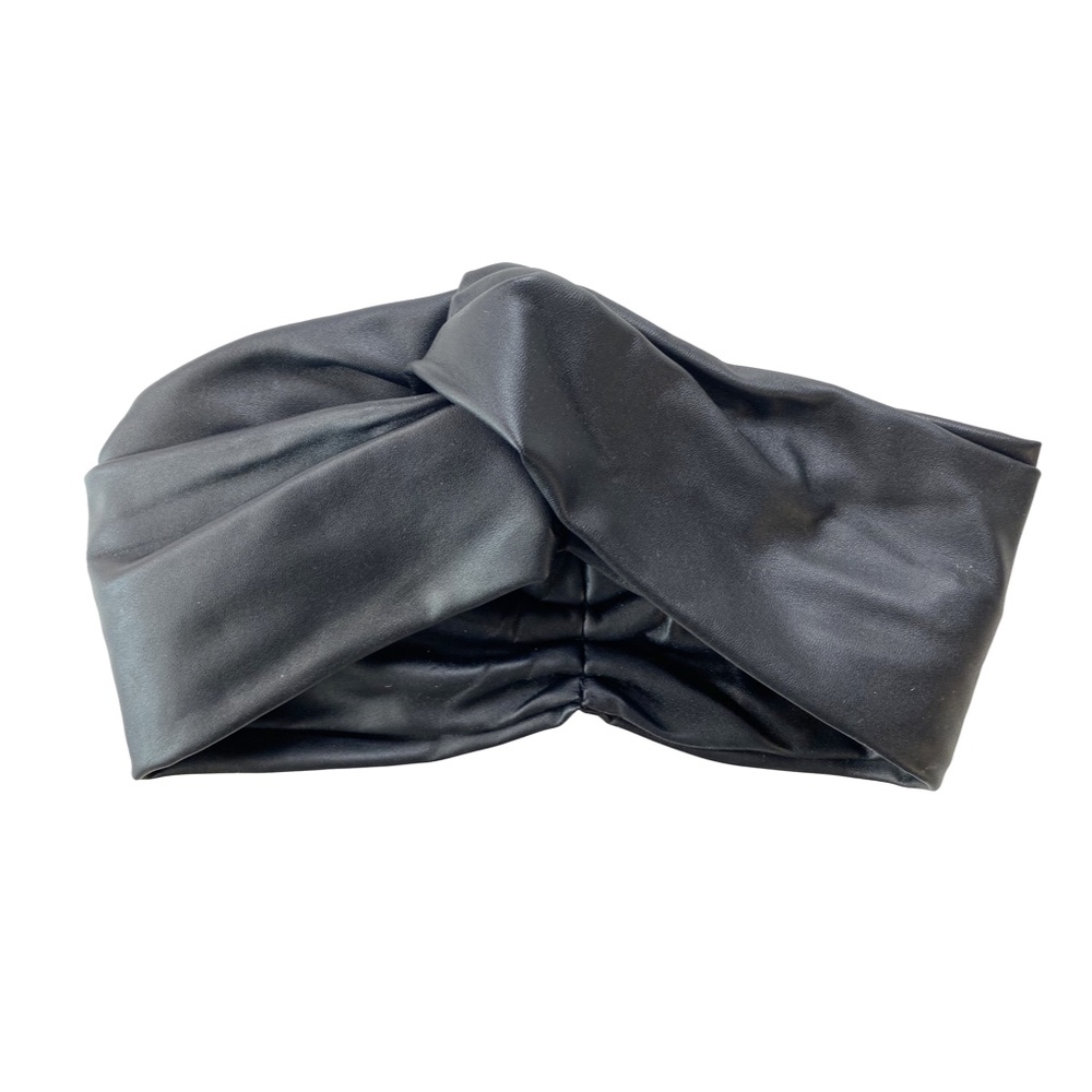 DANIELLE CELESTE STRETCH FAUX LEATHER  HEADBAND